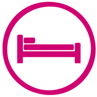 Bed icon for gift of shelter