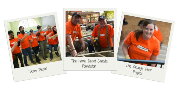Home Depot Canada Foundation celebrating Orange Shirt Day volunteering at YESS